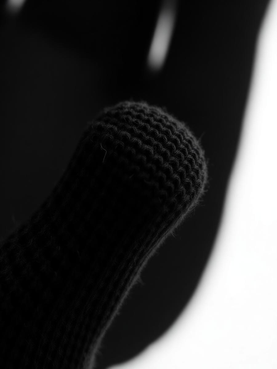 BLACK knit detail